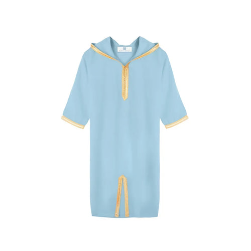 MyTindy Light blue Moroccan Djellaba for girls kids