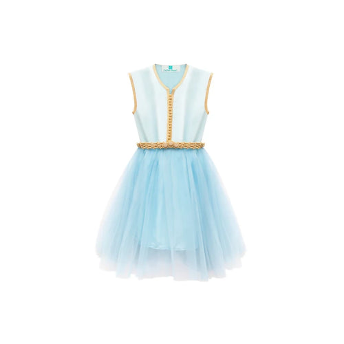 MyTindy Light blue Moroccan kaftan for girls kids