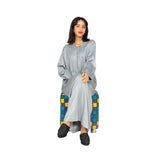 MyTindy Light Grey Djellaba, view 2