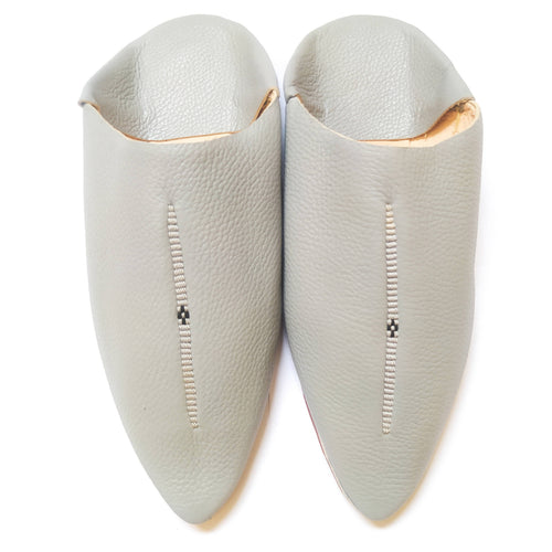 MyTindy Light Grey Moroccan Slippers