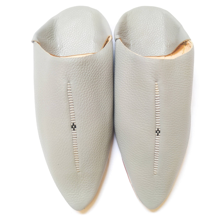 MyTindy Light Grey Moroccan Slippers