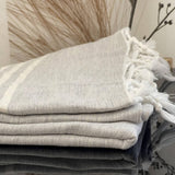 MyTindy Light Grey Moroccan Towel, view 3