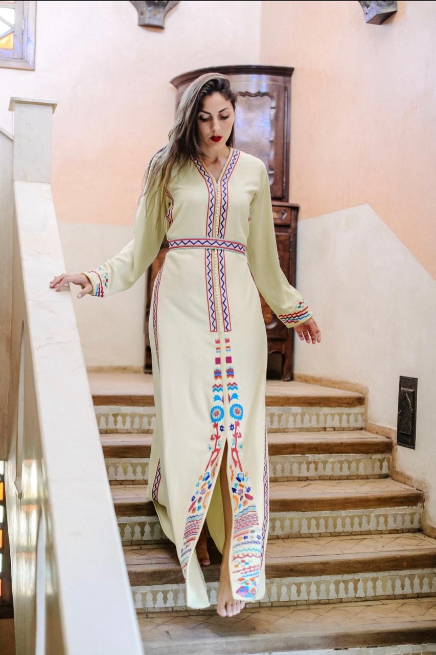 MyTindy Light Yellow Kaftan