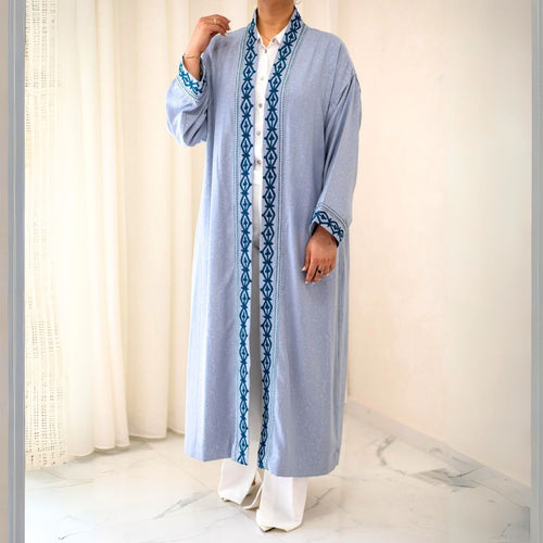 MyTindy LINA Light Blue Moroccan Kimono