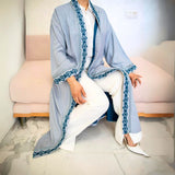 MyTindy LINA Light Blue Moroccan Kimono, view 2