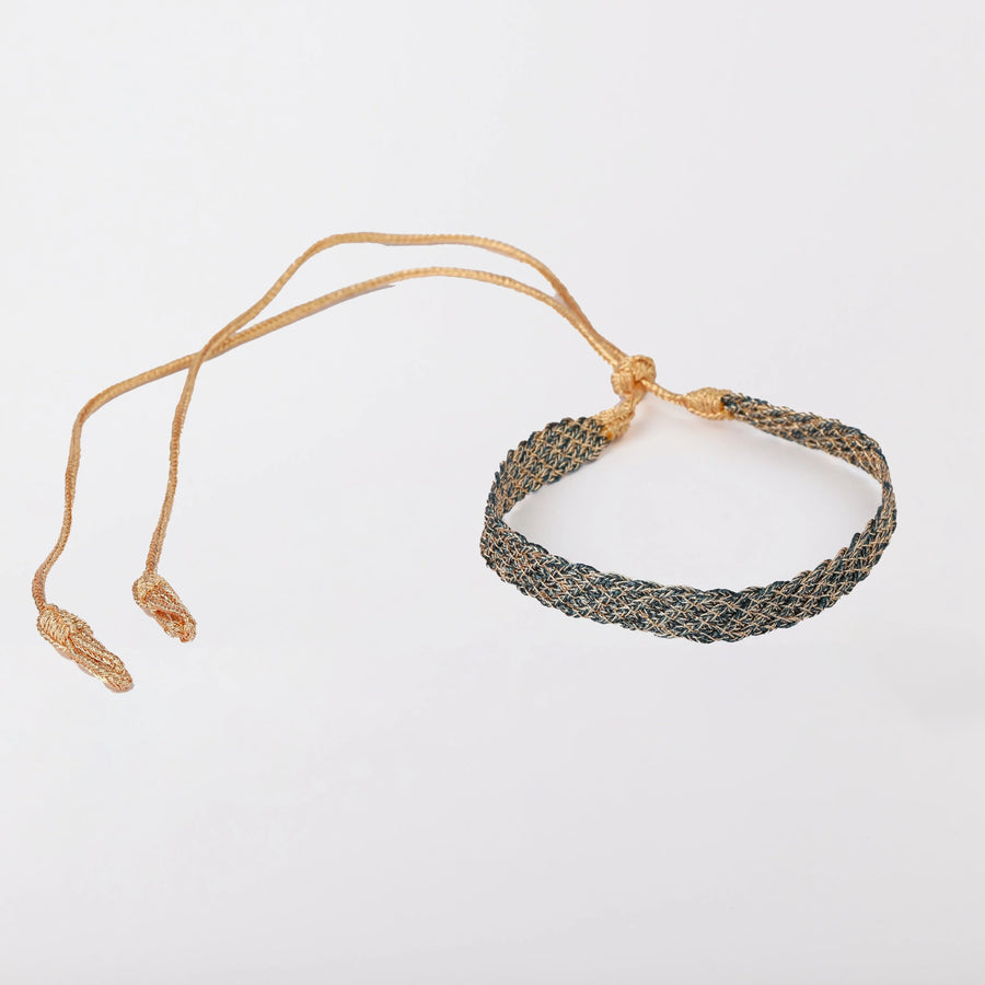 MyTindy Lines II Choker in Peach Royal Blue