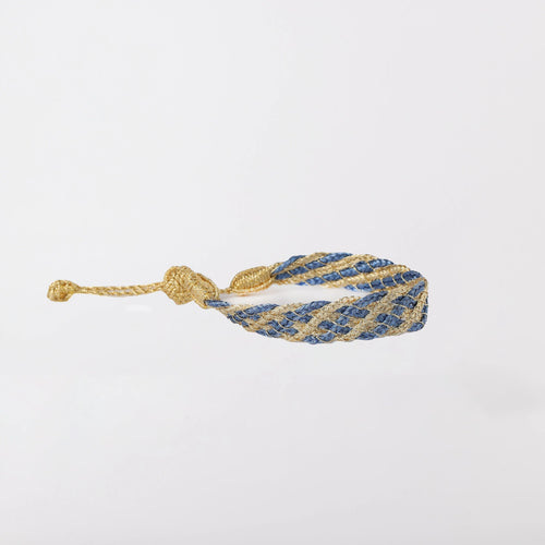 MyTindy Lines n°2 bracelet in Gold Denim