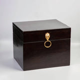 MyTindy Lion Handle Leather Trunk, view 3
