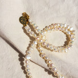 MyTindy Long necklace with nacre beads OPEN HAND, view 3