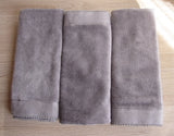 MyTindy Lot 3 serviette en velours Gris, view 3