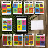 MyTindy LOT OF 10 POSTCARDS - POP interpretation of the botanical board Morocco Trees Poster, view 3