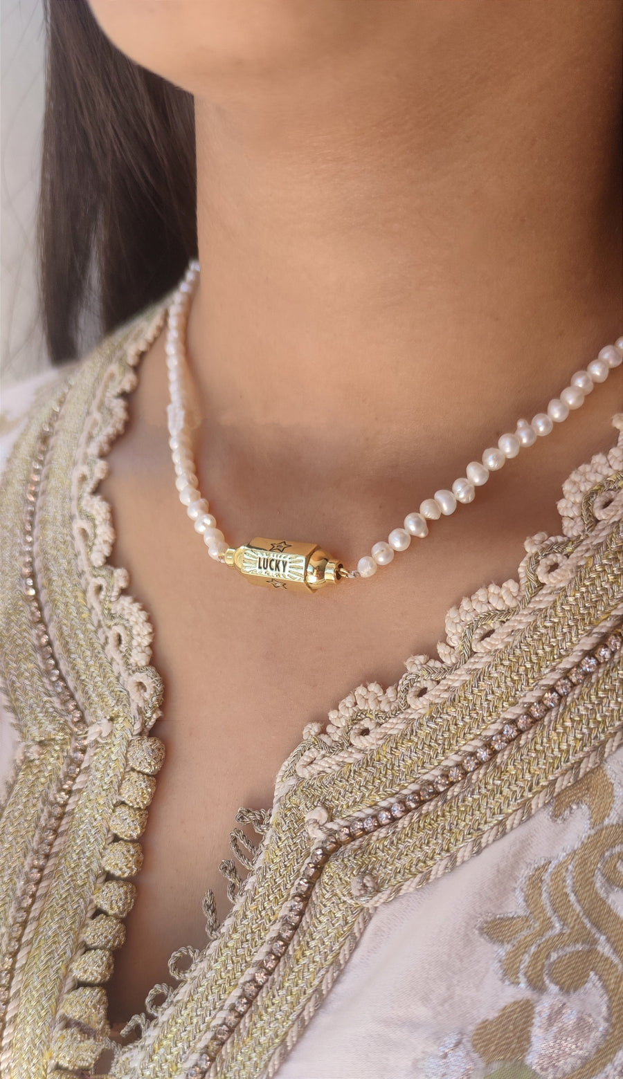 MyTindy White Lucky Necklace