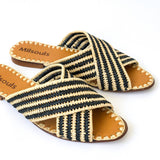 MyTindy MADISON RAFFIA SANDALS, view 4