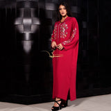 MyTindy Magenta Djellaba with Pearls, view 3