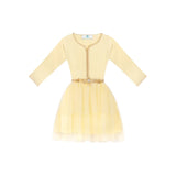 MyTindy Maize Yellow Moroccan Kaftan for girls, view 4