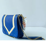 MyTindy Majorelle Blue Leather Bag, view 2