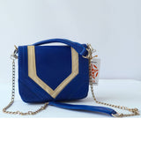 MyTindy Majorelle Blue Leather Bag, view 3