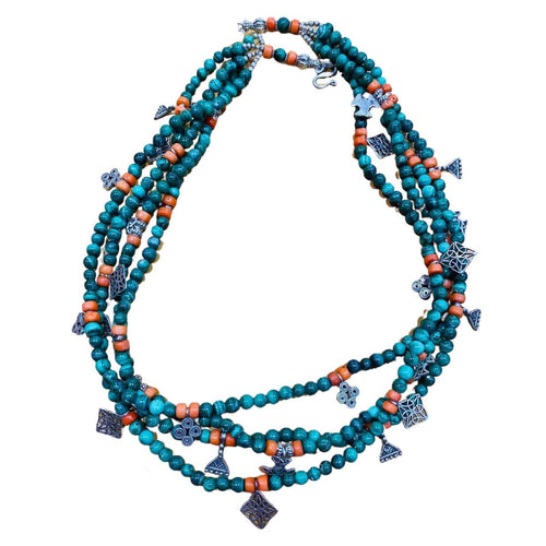 MyTindy Malachite Berber Necklace