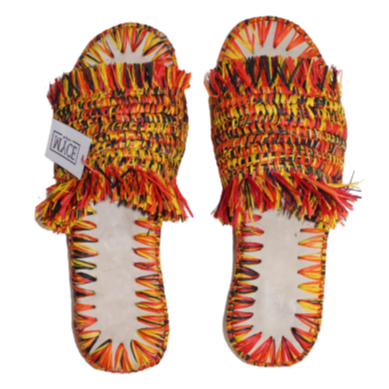 MyTindy MARI Multicolored Raphia Sandal