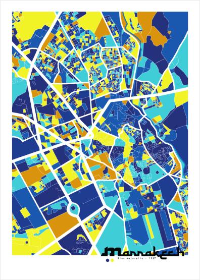 MyTindy Marrakech Map by G.M - Poster