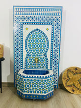 MyTindy Marrakech Mosaic water feature - Zellige Mosaic water Fountain - Mosaic Fountain 100% handcrafted for indoor/outdoor - mid century modern, view 2