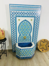 MyTindy Marrakech Mosaic water feature - Zellige Mosaic water Fountain - Mosaic Fountain 100% handcrafted for indoor/outdoor - mid century modern, view 5