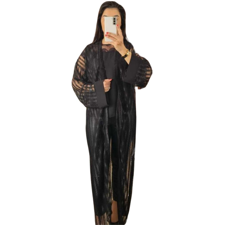 MyTindy MARY Black Silk Kimono