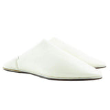 MyTindy Men Leather Moroccan Slipper in White, view 2