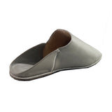MyTindy Men Moroccan Slipper in Grey Leather, view 3