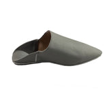 MyTindy Men Moroccan Slipper in Grey Leather, view 4