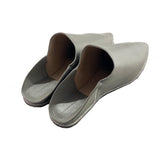 MyTindy Men Moroccan Slipper in Grey Leather, view 6