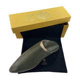 MyTindy Men Moroccan Slipper in Khaki Leather, view 2