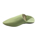 MyTindy Men Moroccan Slipper in Pistachio Green Leather, view 4