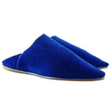 MyTindy Men Moroccan Slipper in Suede Majorelle Blue, view 4