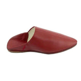 MyTindy Men's Moroccan Slipper in Red Leather, view 3