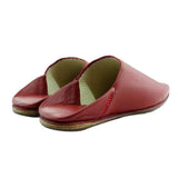 MyTindy Men's Moroccan Slipper in Red Leather, view 5