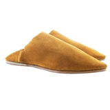 MyTindy Men's Moroccan Slipper in Suede Camel, view 4