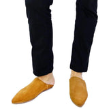 MyTindy Men's Moroccan Slipper in Suede Camel, view 5