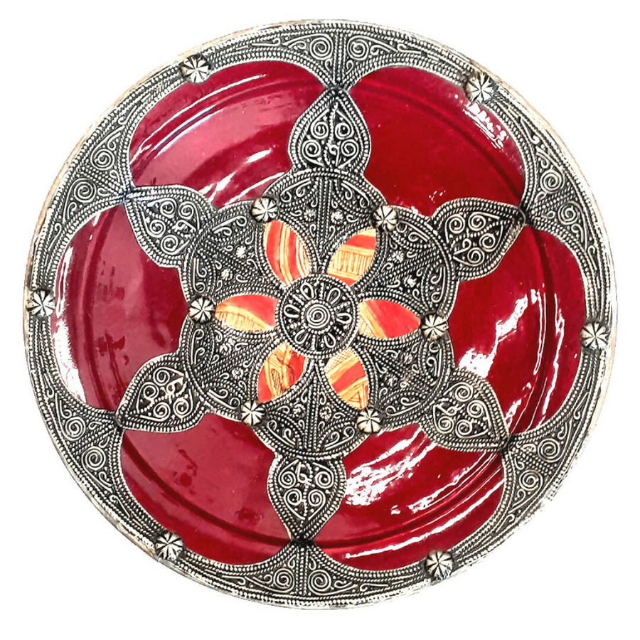 MyTindy Metal and Ceramic Moroccan Bowl