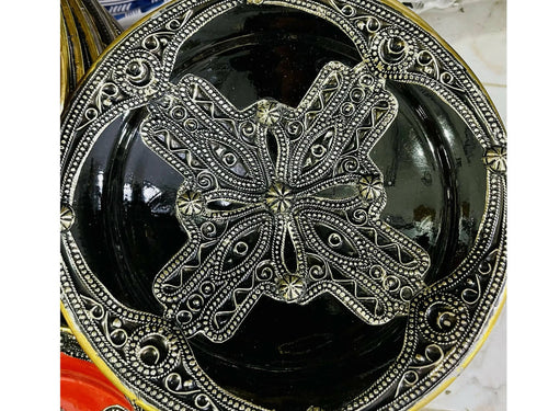 MyTindy Metal and Clay Moroccan Bowl Plate