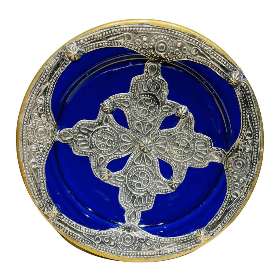 MyTindy Metal and Clay Moroccan Bowl Plate
