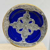 MyTindy Metal and Clay Moroccan Bowl Plate, view 2