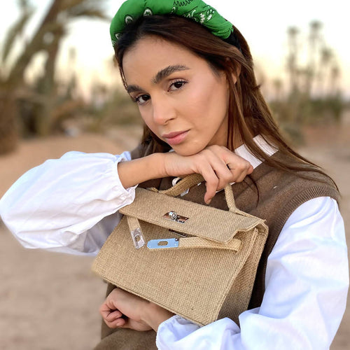 MyTindy Micro LOLA Jute Handbag