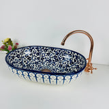 MyTindy ZOT - Oval - Moroccan Ceramic Sink, view 4