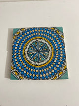 MyTindy Mid century tiles Hand painted tiles 4"x4" 100% for Bathroom Remodeling and kitchen Projects works wall and ground, view 2