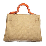 MyTindy Mini LOLA Uganda Coffee Jute Handbag, view 3