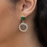 MyTindy Mint Tea Coins Earrings, view 2