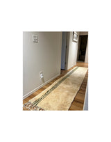 MyTindy Modern Beni Mrirt Style - Moroccan Rug - Green lines - Handmade Carpet from Morocco, view 2