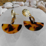 MyTindy Moon flower earrings, view 2