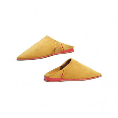 MyTindy Sunflower-Yellow Moroccan slippers for Women
